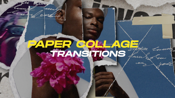 Videohive Paper Collage Transitions | After Effects Template Elements template preview