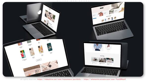 Videohive Silver Web Promo Product Promo template preview