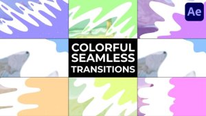 Videohive Colorful Seamless Transitions for After Effects Elements template preview