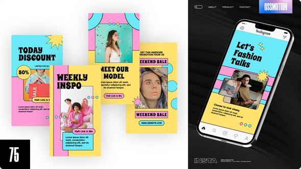 Videohive Chicland Fashion Reels Product Promo template preview