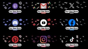 Videohive 3D Social Media Lower Thirds 51848519 Elements template preview