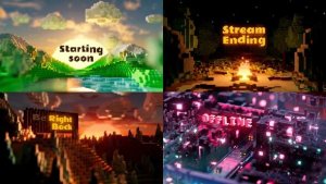 Videohive VoxelVerse Stream and Logo Logo Stings template preview