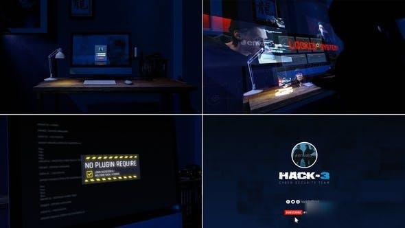 Videohive Hacker Intro Openers template preview