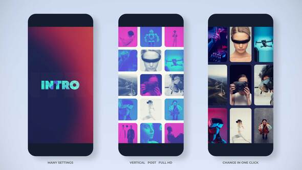 Videohive Short Opener Minimal Reels Openers template preview