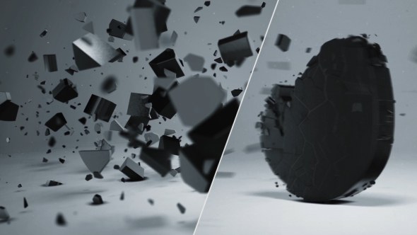 Logo 3d Animation | Shatter Video Displays template preview