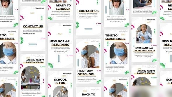 Videohive Back School Instagram Story Pack