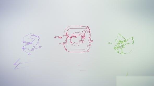Videohive Dynamic Glitch Logo 44416532 Logo Stings template preview