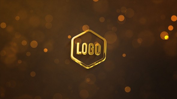 Videohive 3D Dark Gold Logo Logo Stings template preview