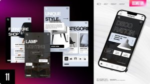 Videohive Minimal Furniture Instagram Stories Product Promo template preview