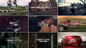 Grunge Vintage Slideshow Titles Video Displays template preview