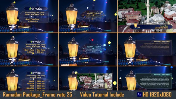 Videohive Ramadan Package 43981994 Broadcast-packages template preview