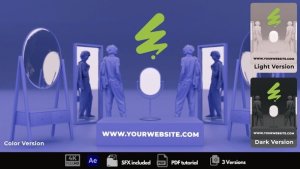 Videohive Mirror Shop Intro Logo Stings template preview