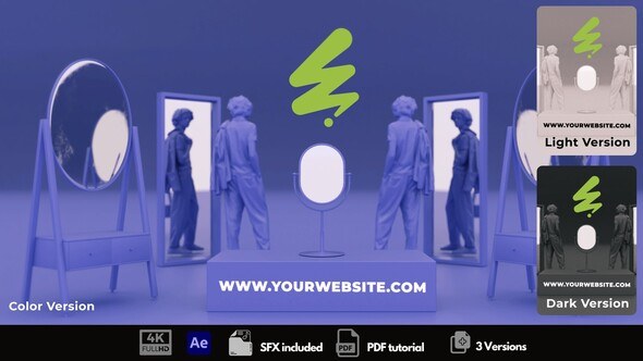 Videohive Mirror Shop Intro Logo Stings template preview