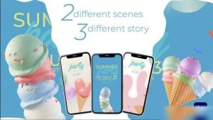 Videohive Ice Cream Summer Party Openers template preview