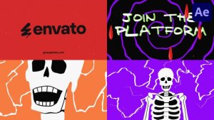Videohive Halloween Skull Logo Opener for After Effects 54731546 Logo Stings template preview