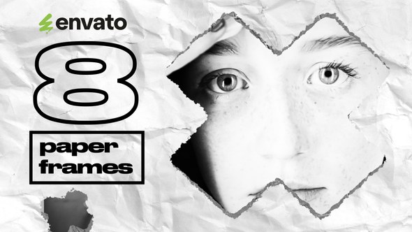 Videohive 8 Paper Frames Openers template preview