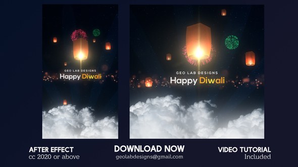 Videohive Happy Diwali Titles Openers template preview