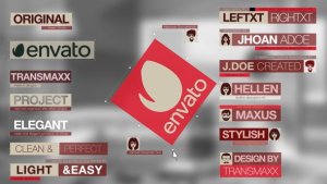 O'Click Lower Thirds Video Displays template preview