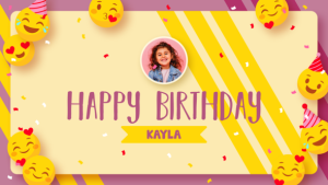 Videohive Emoji Happy Birthday Video Displays template preview