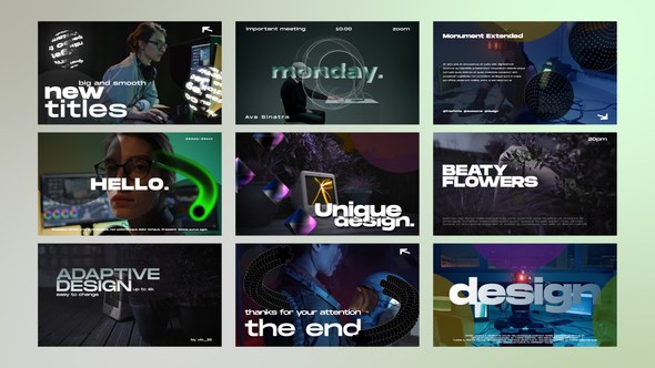 Videohive Titles With 3D Elements / AE Titles template preview
