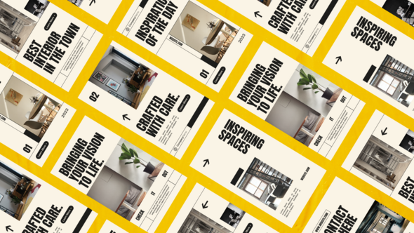 Videohive Minimal Furniture Stores Reel Product Promo template preview
