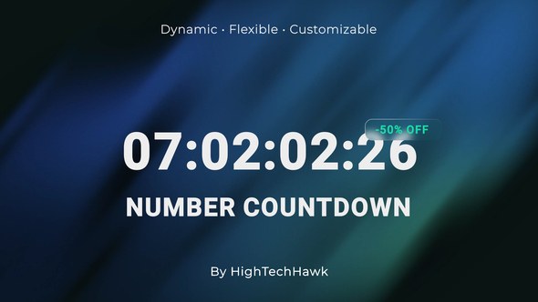 Videohive Versatile Number Countdown Infographics template preview
