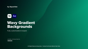Videohive Wavy Gradient Backgrounds Elements template preview