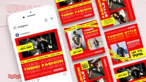 Videohive Fashion Urban Instagram Post Template 42639184 Product Promo template preview