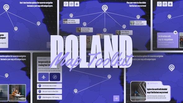 Videohive Dynamic Poland Map Video Displays template preview
