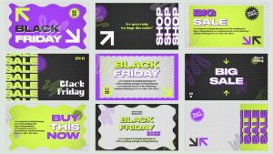 Videohive Kinetic Black Friday | AE Titles template preview