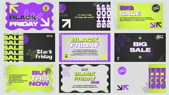 Videohive Kinetic Black Friday | AE Titles template preview