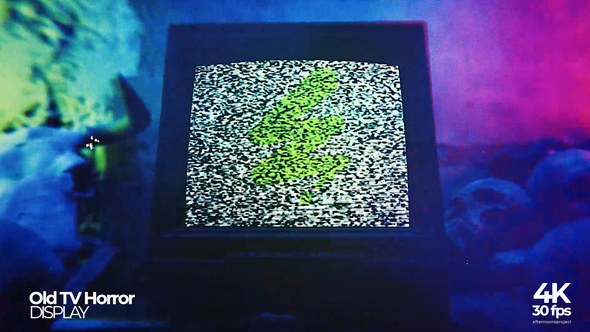 Videohive Horror Old TV Video Displays template preview