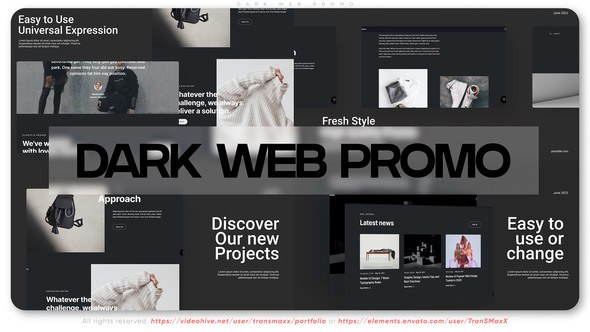 Videohive Dark Web Promo Product Promo template preview