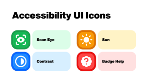 Videohive Accessibility UI Icons Elements template preview