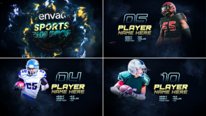 Videohive Sports Player Introducing // Personal Highlight // Player Profile Broadcast-packages template preview