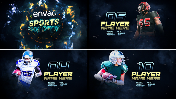 Videohive Sports Player Introducing // Personal Highlight // Player Profile Broadcast-packages template preview
