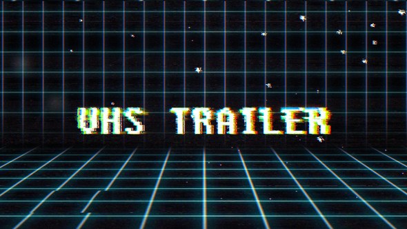 Videohive VHS Trailer Video Displays template preview