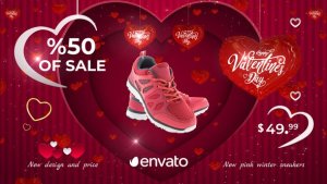 Videohive Valentines Day Sale Product Promo template preview