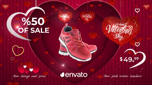 Videohive Valentines Day Sale Product Promo template preview