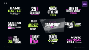 Videohive Fresh Text Animation  AE Titles template preview