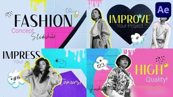 Videohive Fashion Concept Slideshow for After Effects Openers template preview