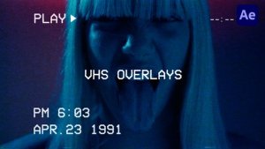 Videohive VHS Overlays with Glitch Elements template preview