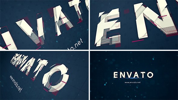 Alphabet Logo Reveal Video Displays template preview