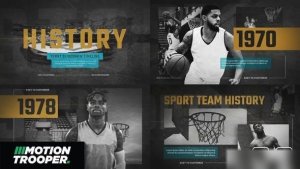Videohive Sport History Slideshow Openers template preview