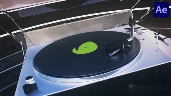 Videohive Vinyl Logo for After Effects Logo Stings template preview