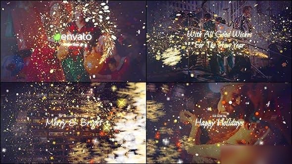 Videohive Christmas Wishes II Openers template preview