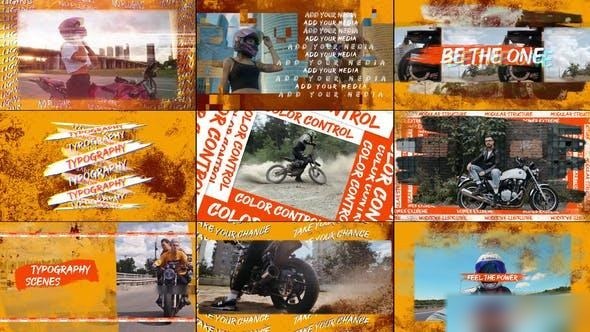 Videohive Grunge Moto Openers template preview