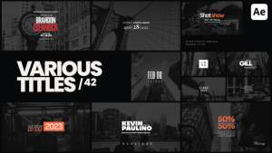 Videohive Various Titles 42 Titles template preview