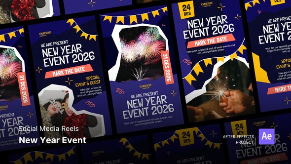 Videohive Reels - New Year Event After Effects Project Files Product Promo template preview