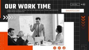 Business slideshow Premiere Pro template preview